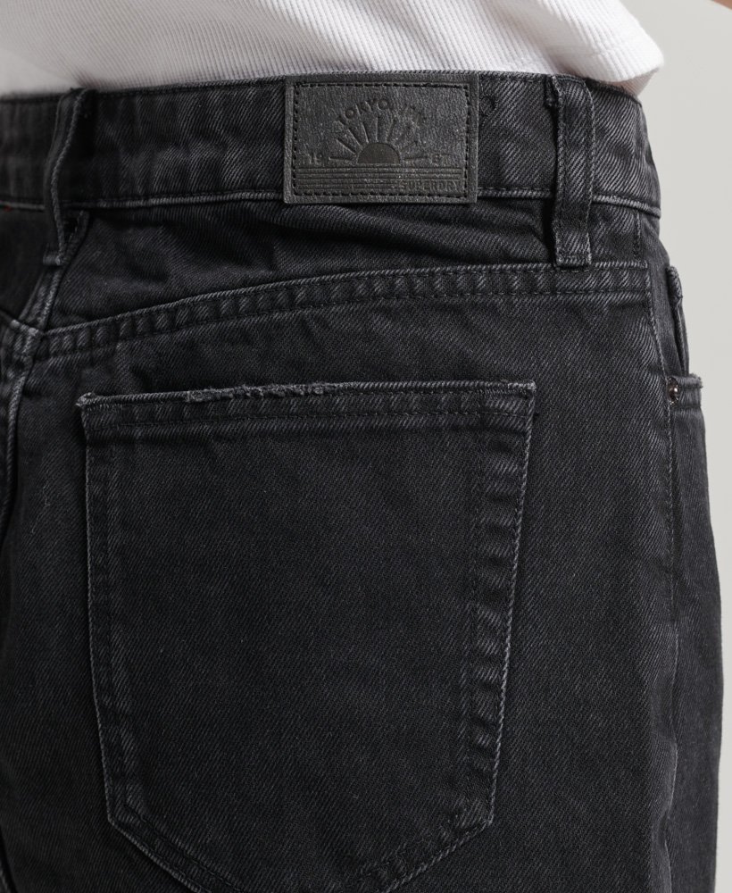 minissaia jeans vintage preta jessy