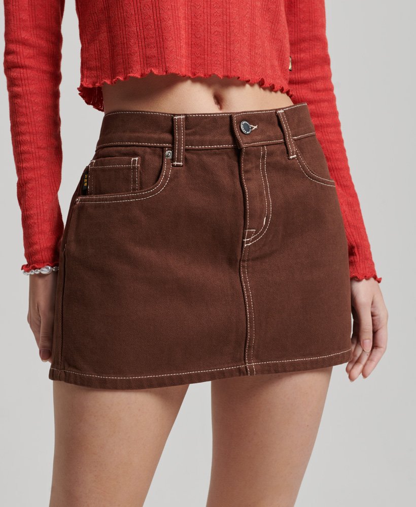 minissaia workwear na cor marrom pinha