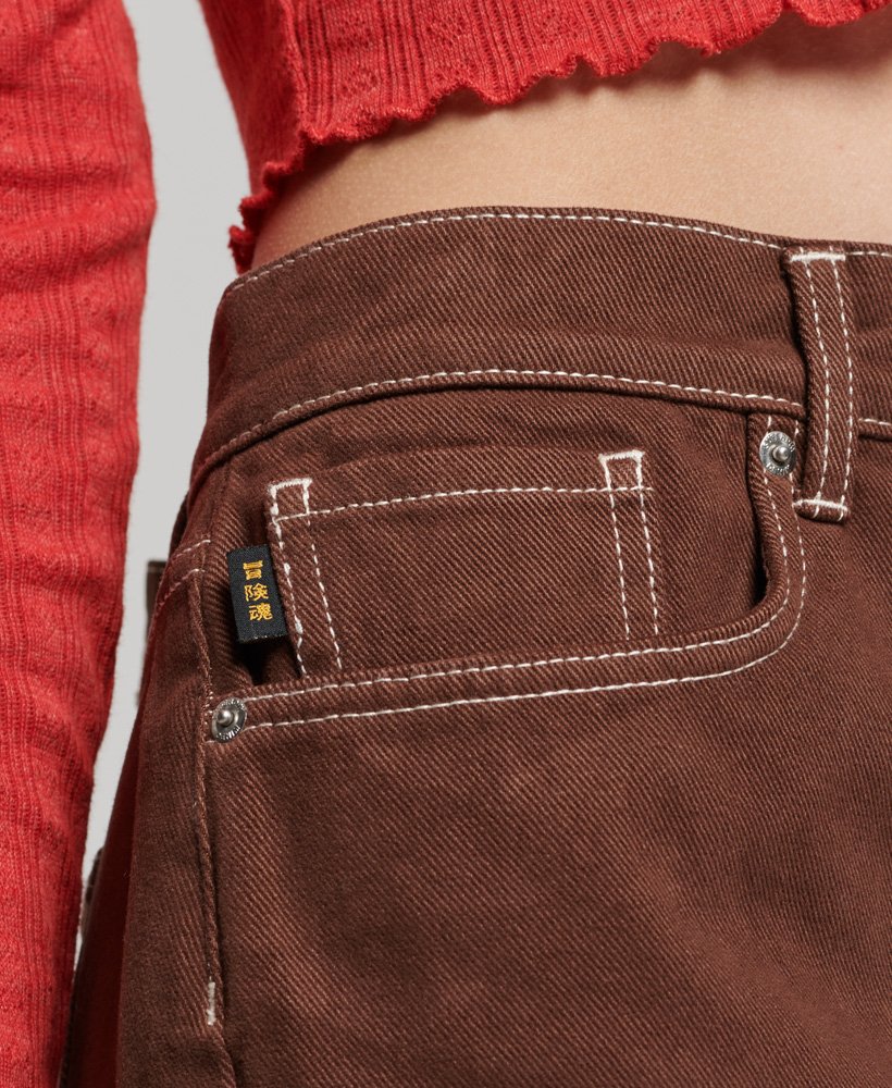 minissaia workwear na cor marrom pinha