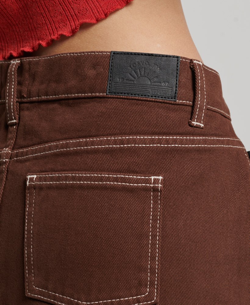 minissaia workwear na cor marrom pinha