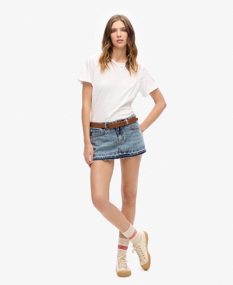 minissaia jeans vintage personalizada para a primavera