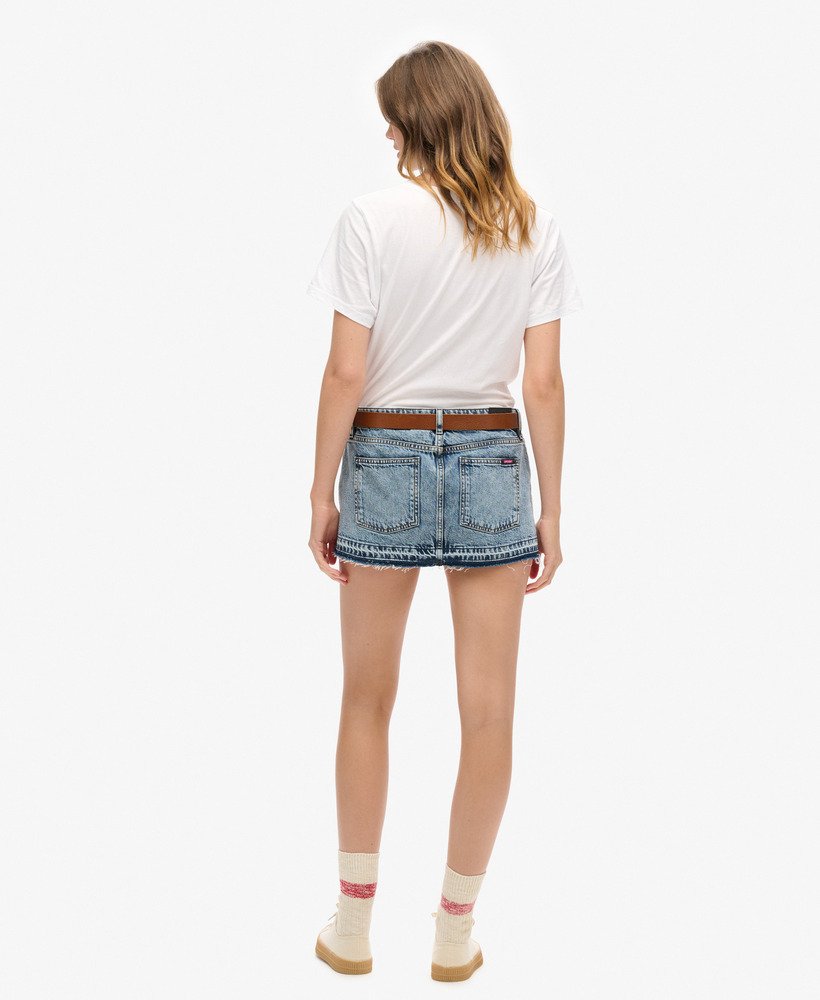 minissaia jeans vintage personalizada para a primavera