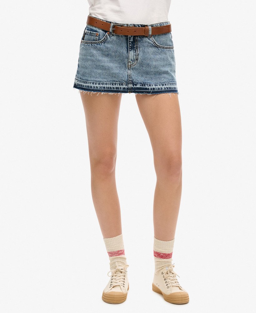 minissaia jeans vintage personalizada para a primavera