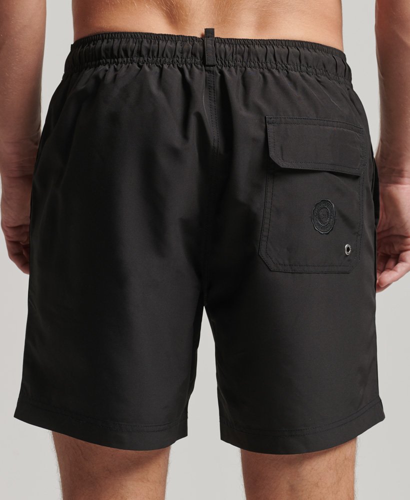 calções de banho polo recycled na cor preto jato