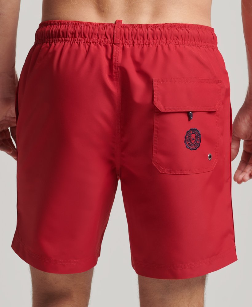 calções de banho polo recycled na cor vermelho rouge