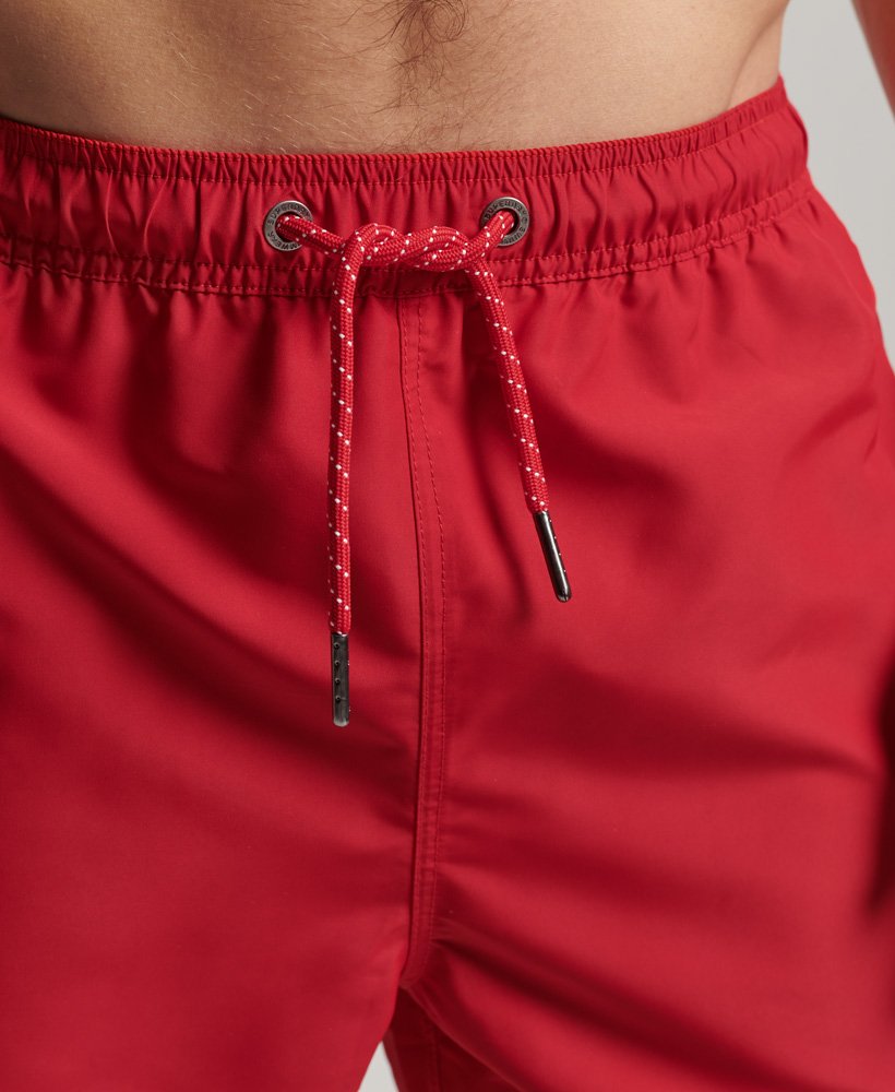 calções de banho polo recycled na cor vermelho rouge