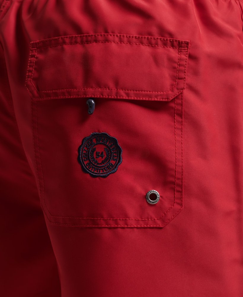 calções de banho polo recycled na cor vermelho rouge