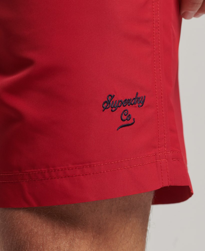 calções de banho polo recycled na cor vermelho rouge