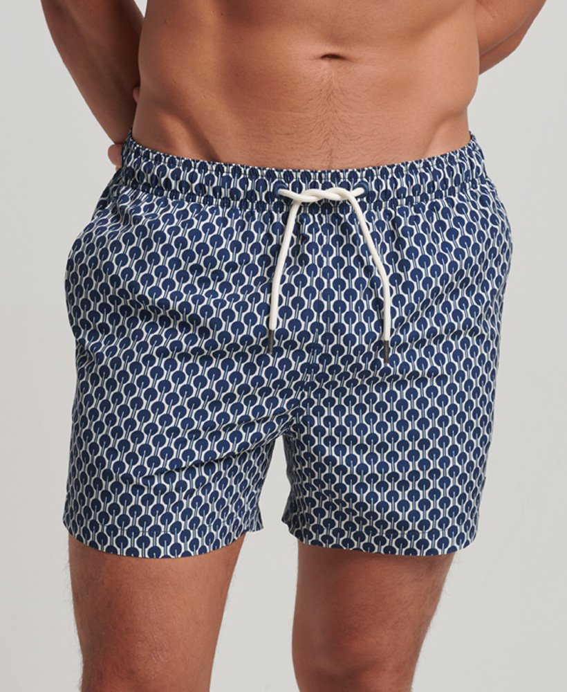 calções de banho reciclados com estampa gabriella navy