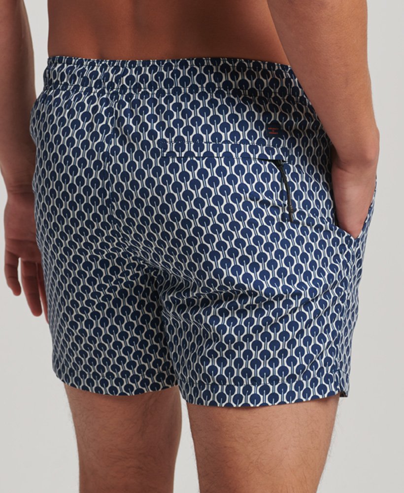 calções de banho reciclados com estampa gabriella navy