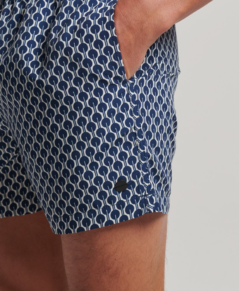 calções de banho reciclados com estampa gabriella navy