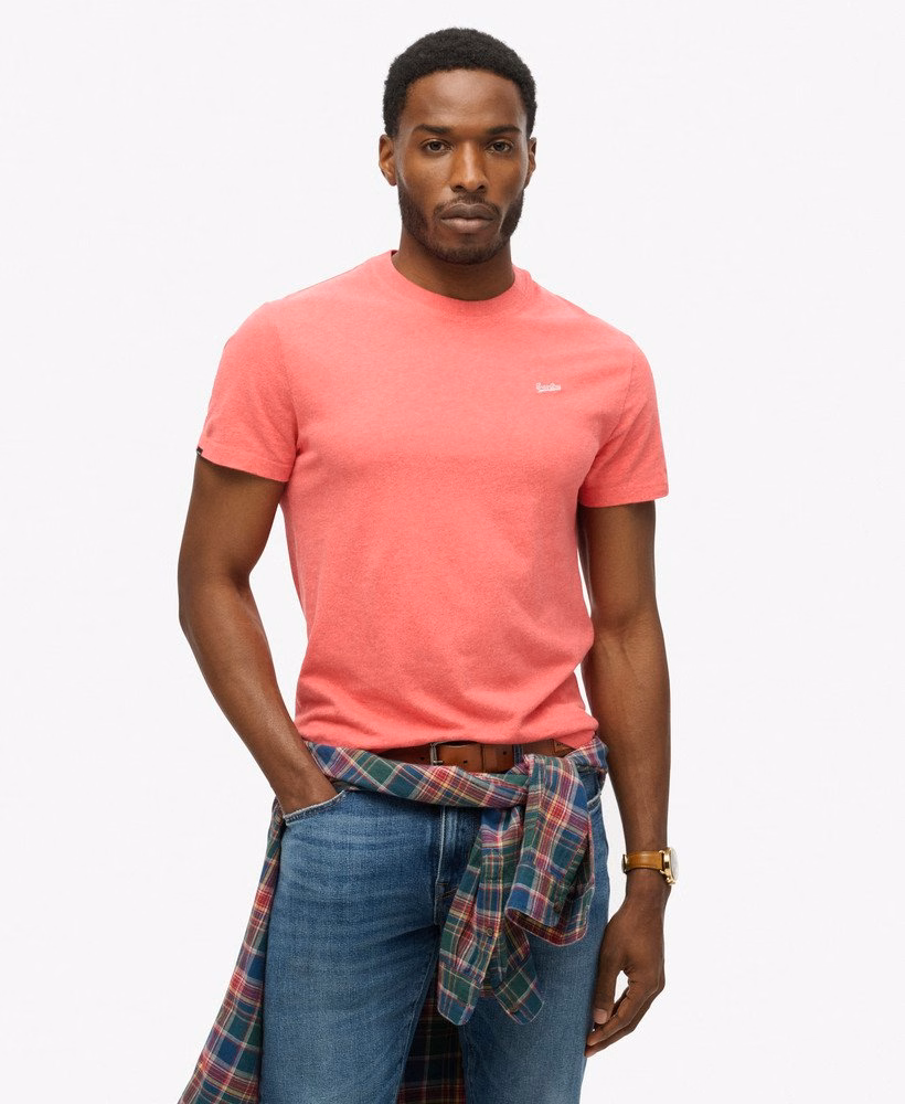 Camiseta Essencial de Algodão Orgânico com Logo Pequeno