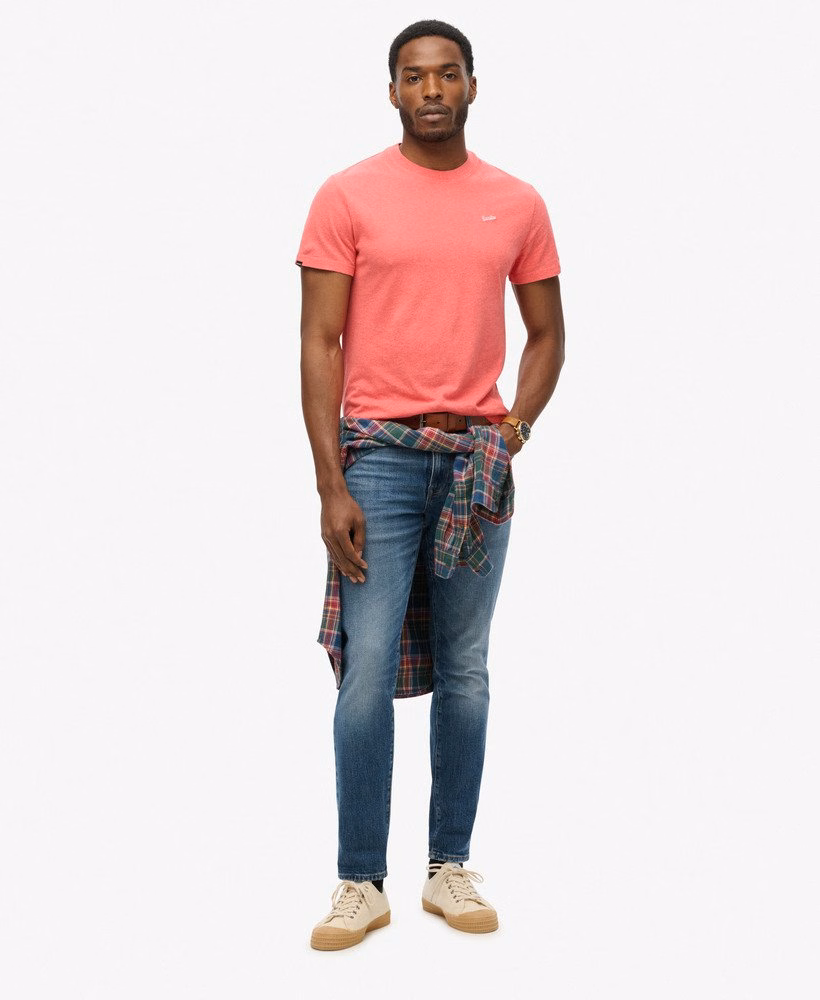 Camiseta Essencial de Algodão Orgânico com Logo Pequeno