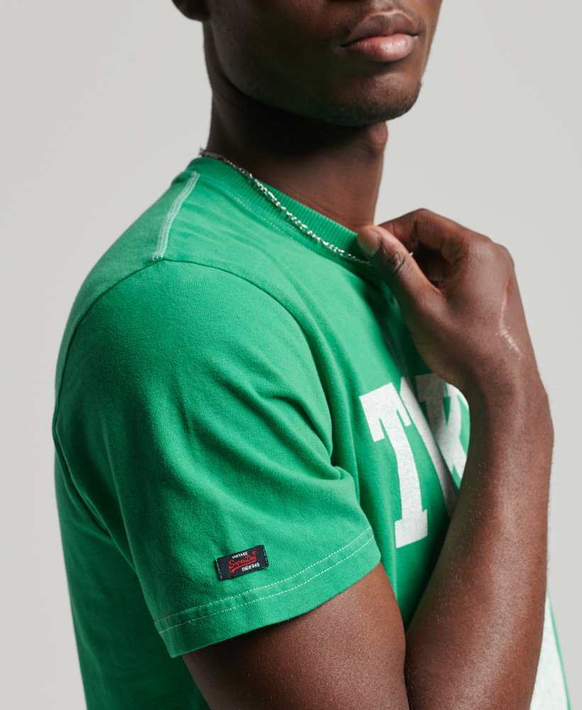 camiseta vintage 03 rework classic de edição limitada na cor verde kelly