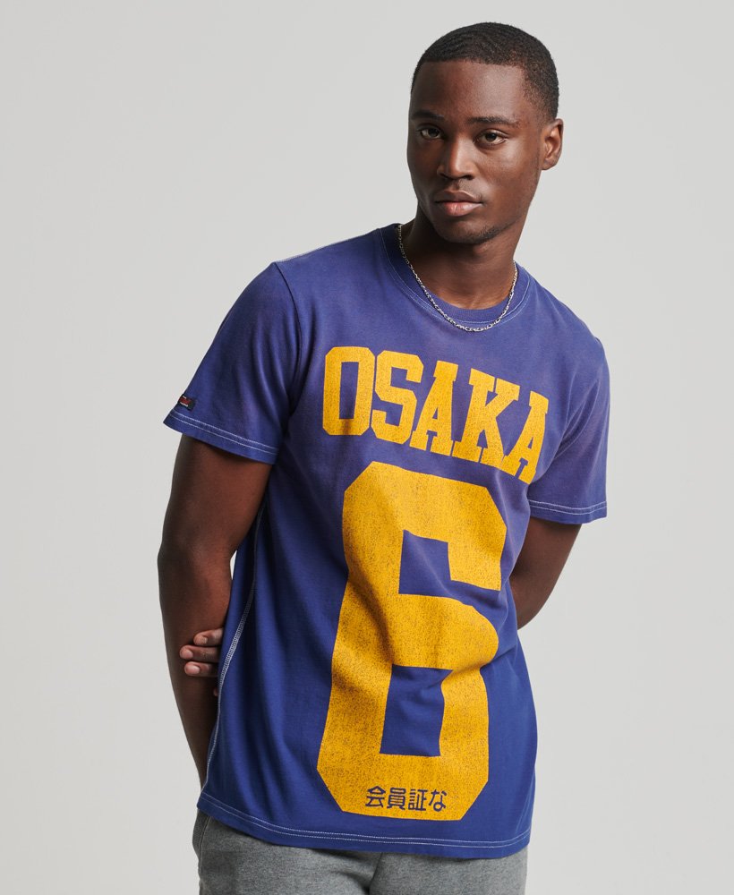 camiseta vintage 03 rework classic de edição limitada na cor azul marinho supermarinho