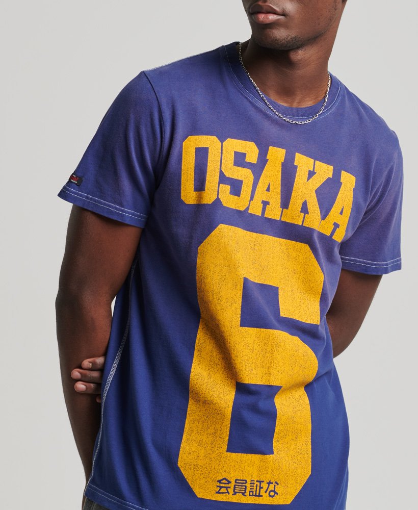 camiseta vintage 03 rework classic de edição limitada na cor azul marinho supermarinho