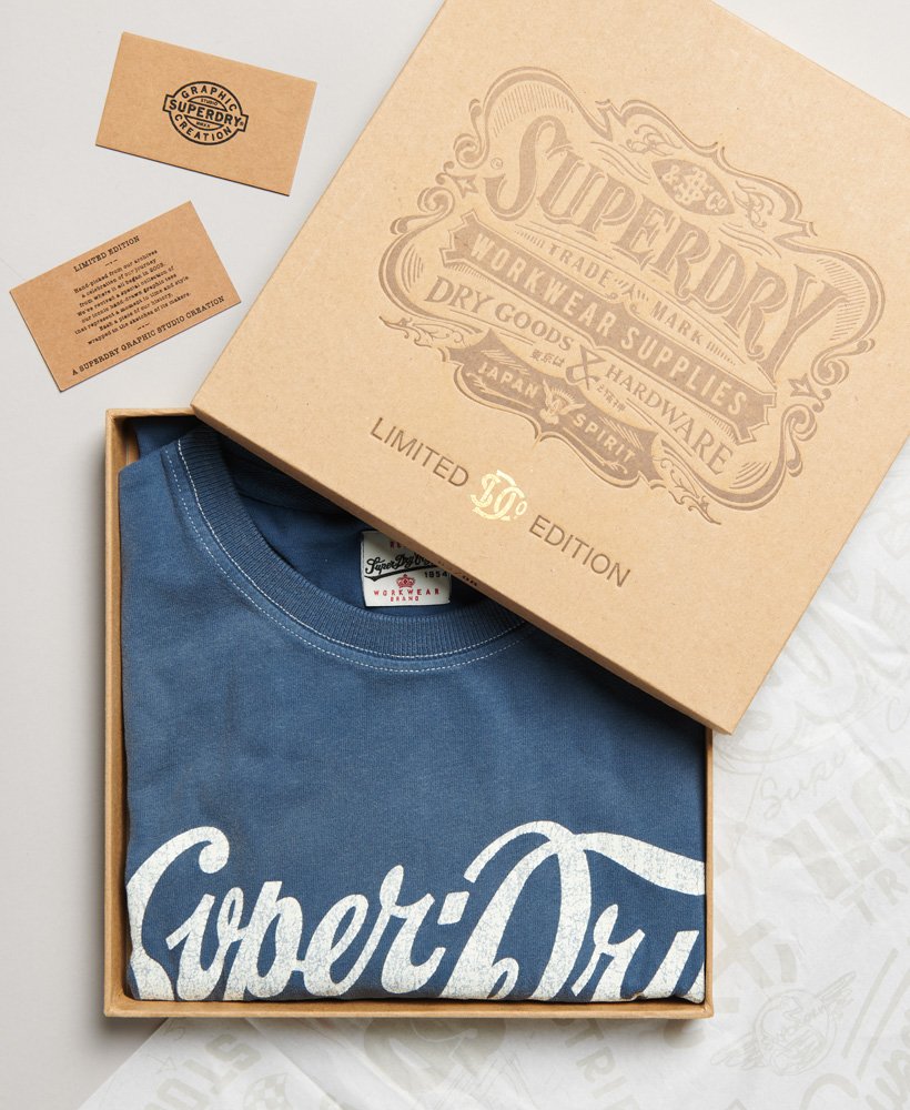 camiseta vintage 04 rework classic de edição limitada na cor azul garrafa