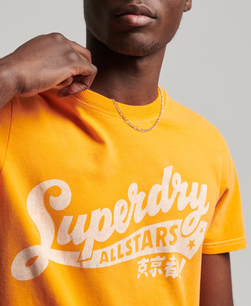 camiseta clássica vintage 04 rework edição limitada na cor laranja jaffa