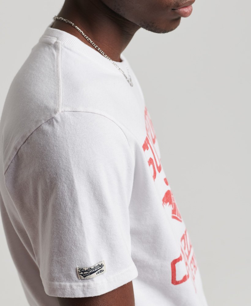 camiseta vintage 05 rework classic de edição limitada na cor off white