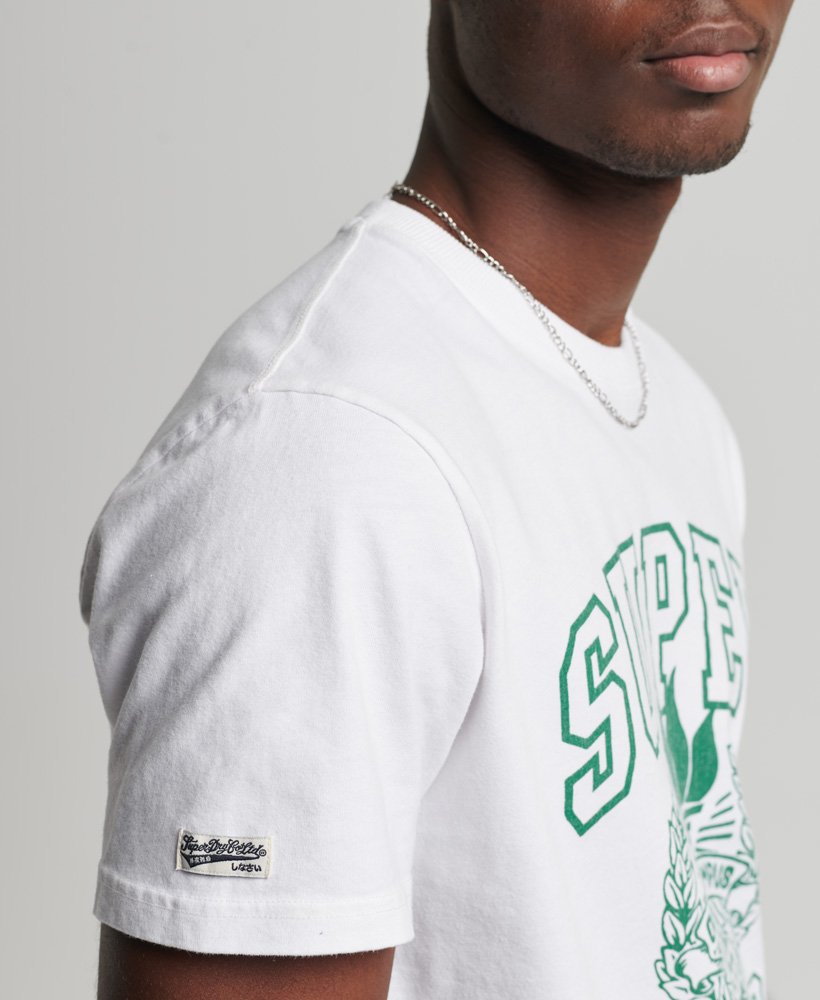 camiseta vintage 06 rework classic de edição limitada na cor off white