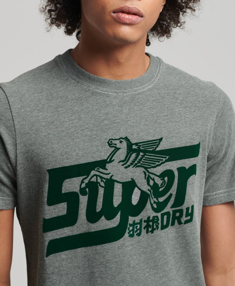 camiseta vintage 06 rework classic de edição limitada na cor dark marl