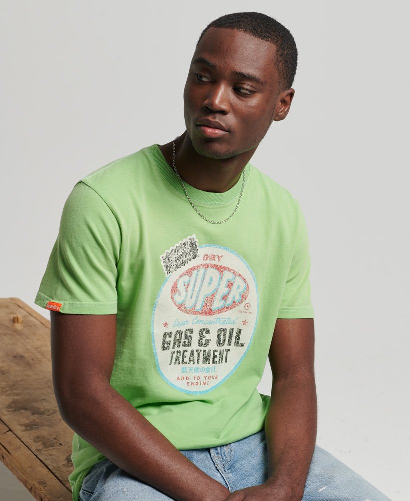 camiseta vintage 08 rework classic de edição limitada na cor verde claro