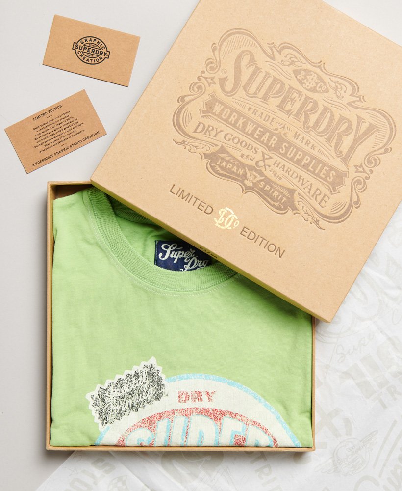 camiseta vintage 08 rework classic de edição limitada na cor verde claro