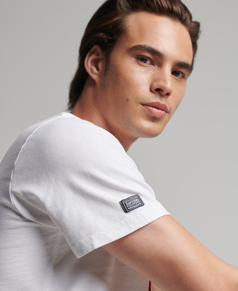 camiseta clássica vintage 08 rework edição limitada em branco invernobordô