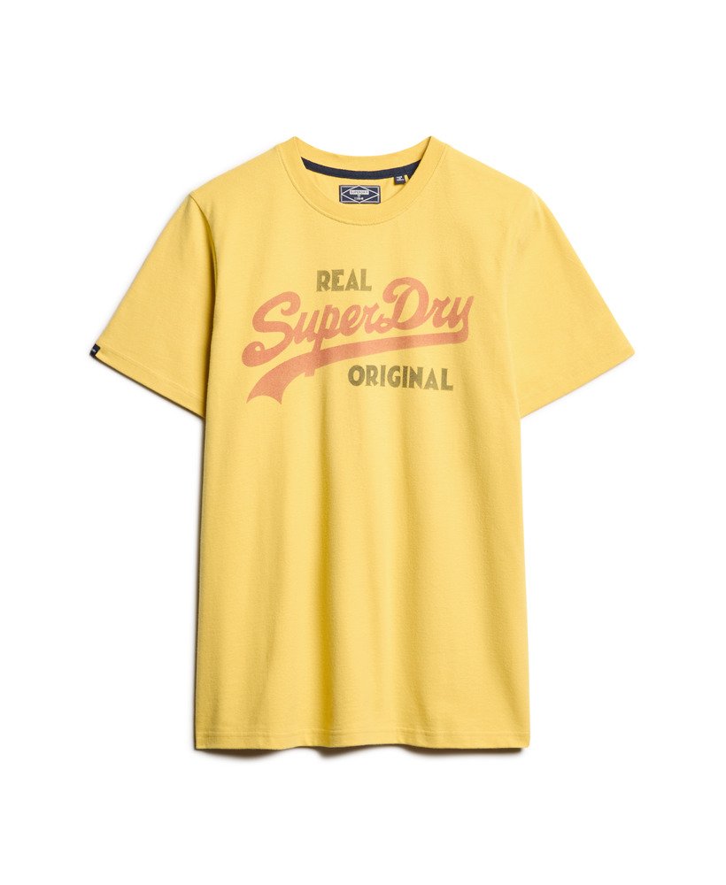 camiseta vintage logo soda pop na cor amarela pigmentada
