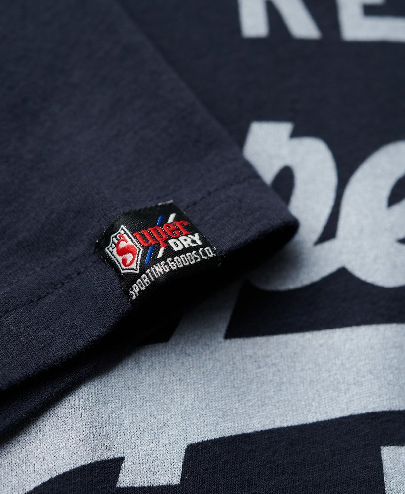 camiseta vintage logo na cor azul marinho eclipse