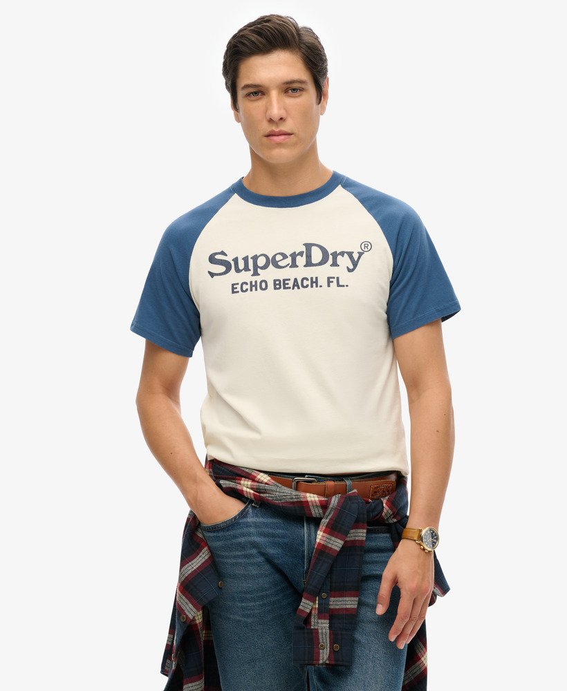 camiseta vintage venue classic na cor midwest creamskate blue