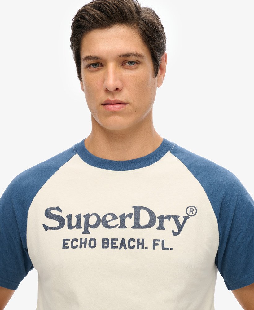camiseta vintage venue classic na cor midwest creamskate blue