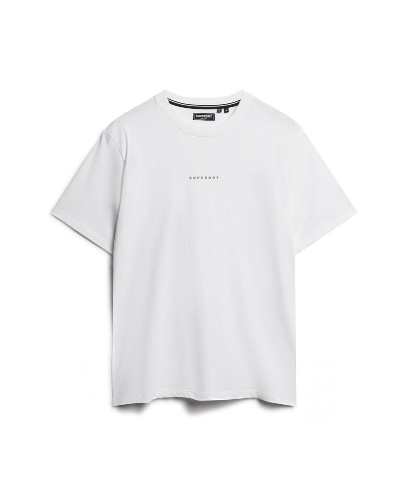 camiseta code surplus com o logotipo na cor branca brilhante.