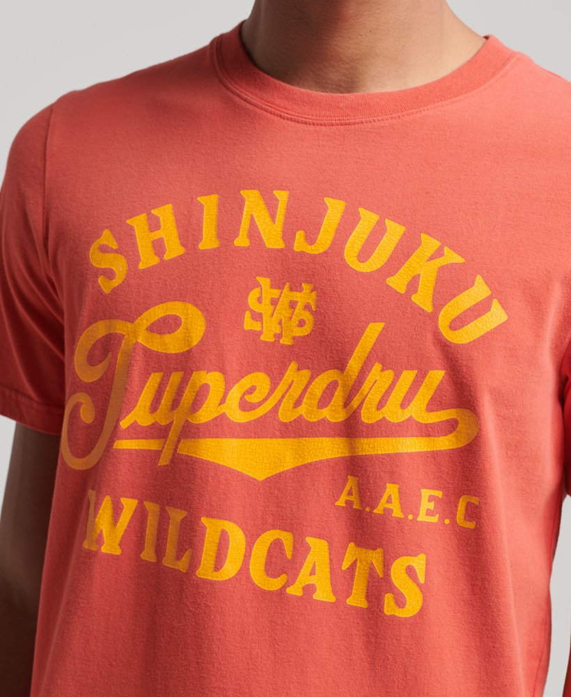 camiseta vintage home run na cor vermelha estilo americana