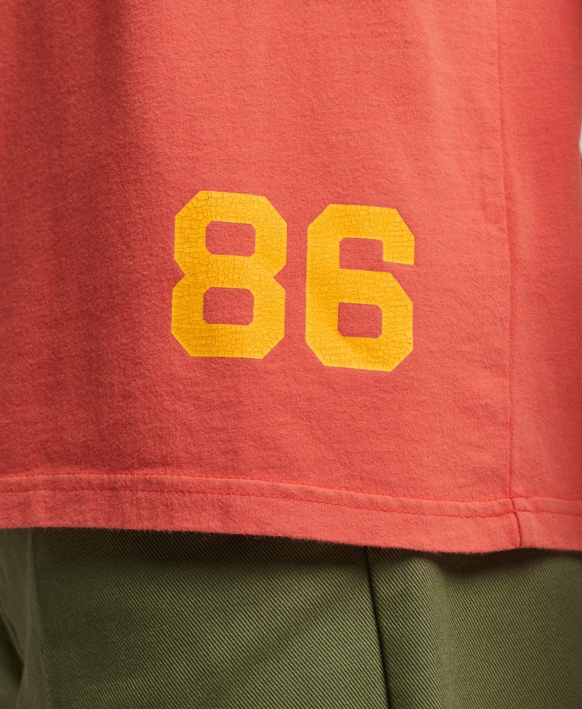 camiseta vintage home run na cor vermelha estilo americana