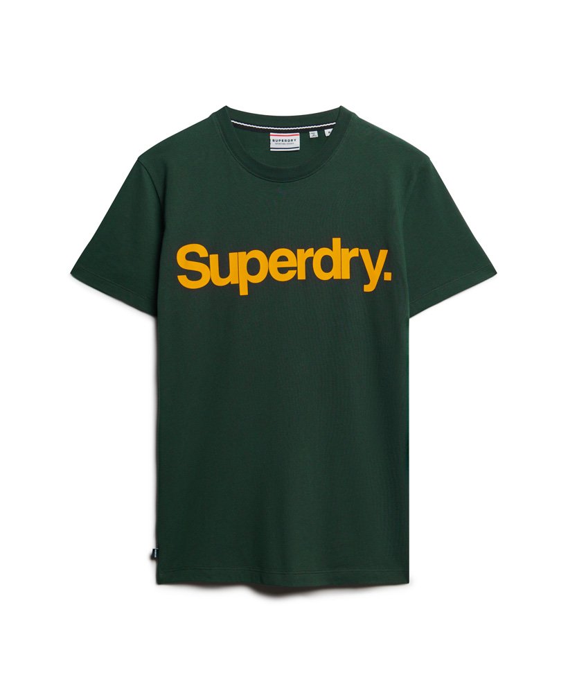 camiseta clássica com logo principal na cor verde escuro academy.