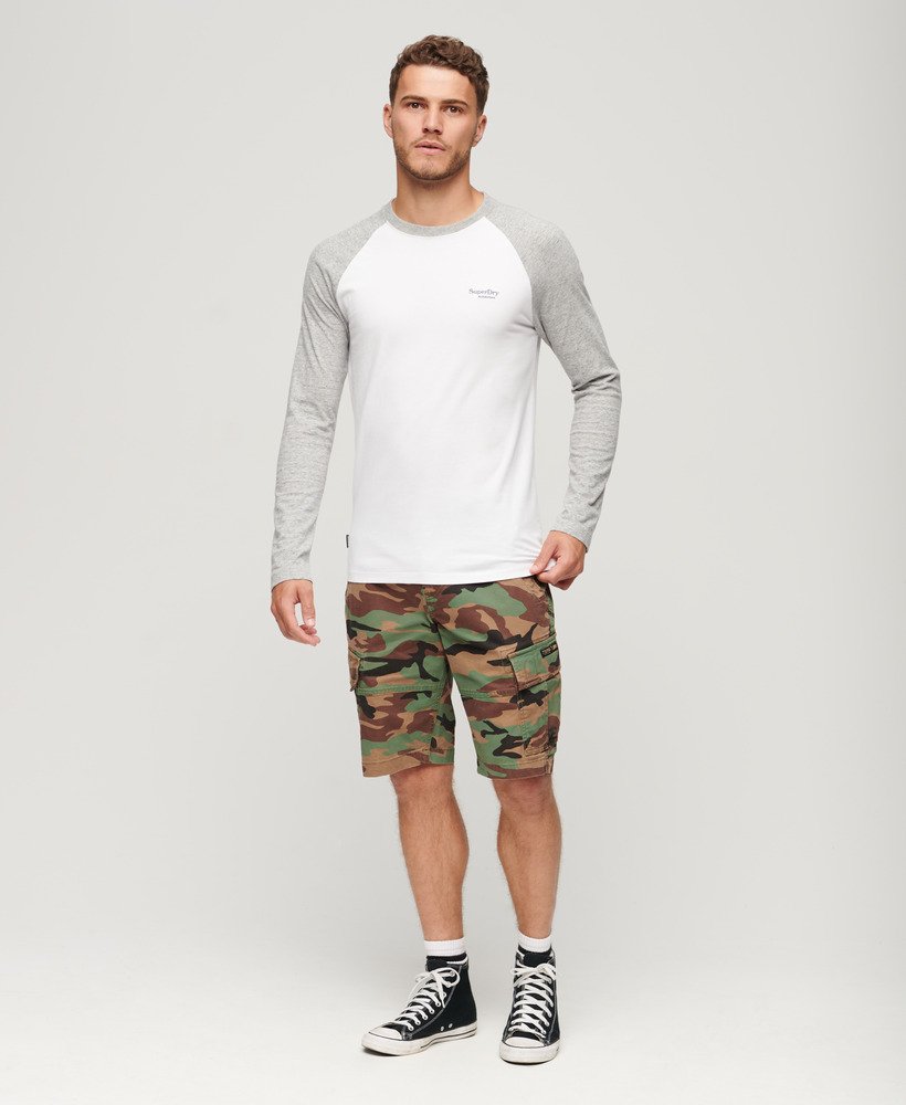 camiseta de manga comprida essential baseball na cor cinza mesclado opticathletic grey mescl.