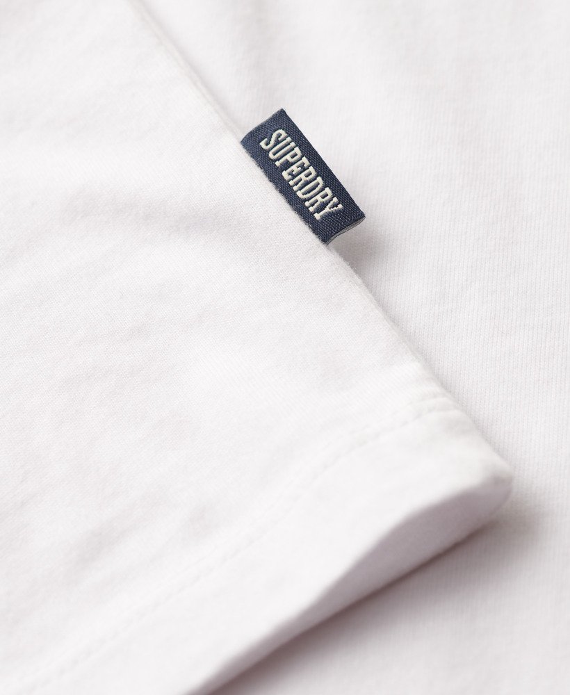 camiseta de beisebol essential logo em algodão orgânico na cor Ópticapreta