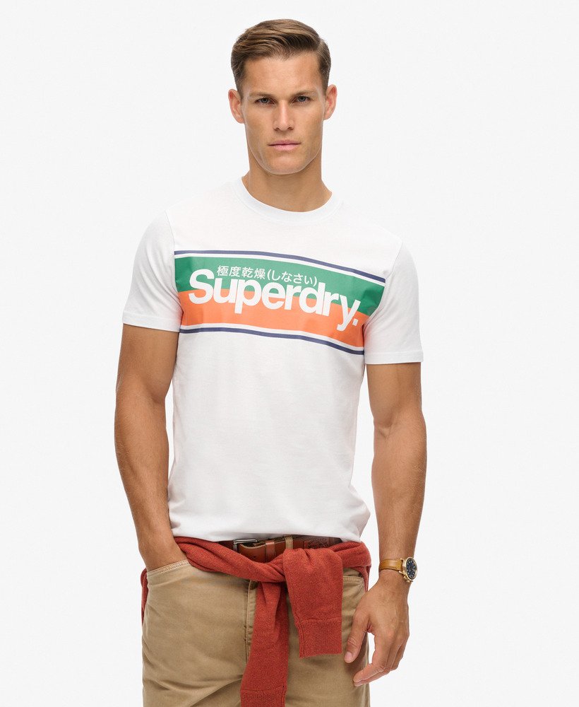 camiseta core logo stripe na cor Óptica