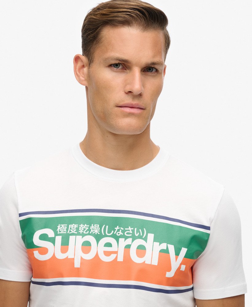 camiseta core logo stripe na cor Óptica