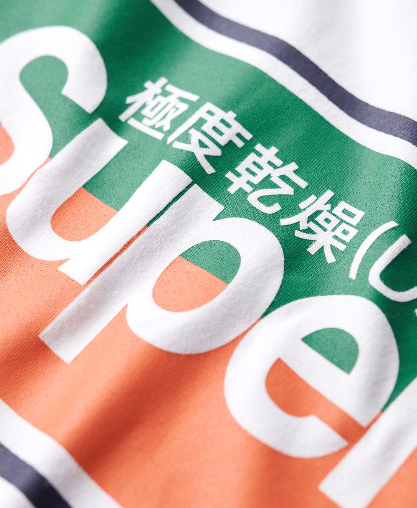 camiseta core logo stripe na cor Óptica