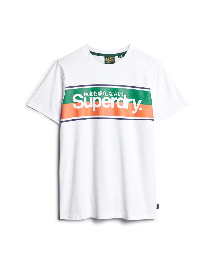camiseta core logo stripe na cor Óptica