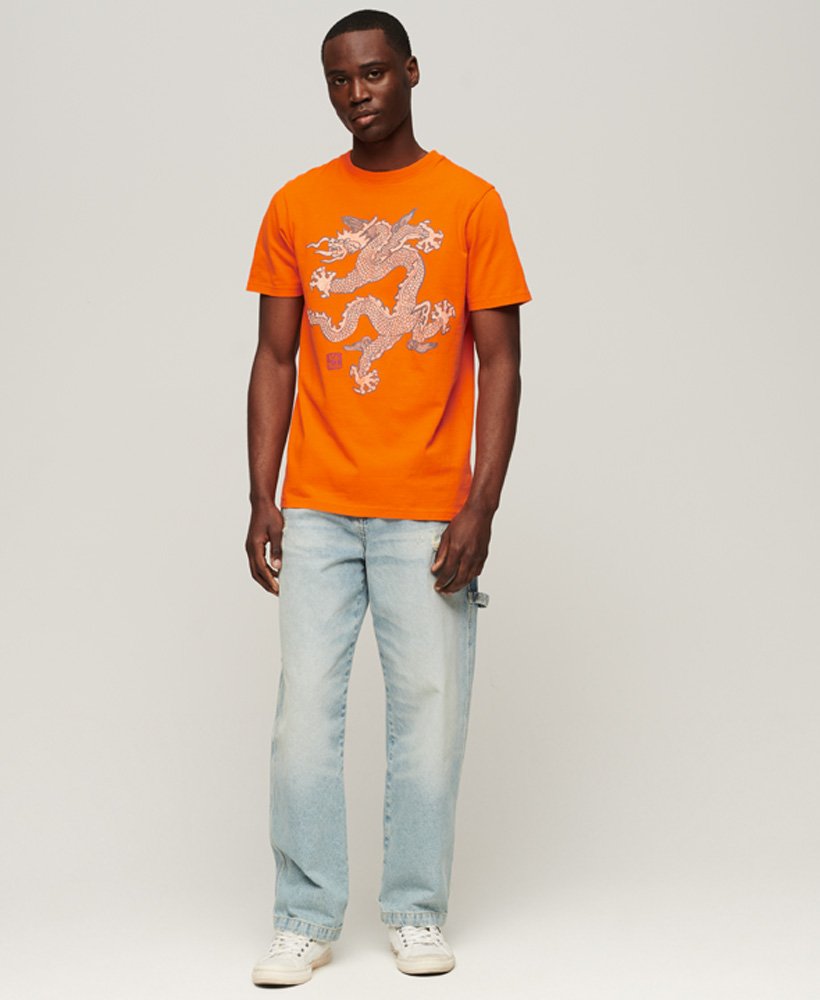 camiseta vintage superdry x komodo na cor laranja jaffa