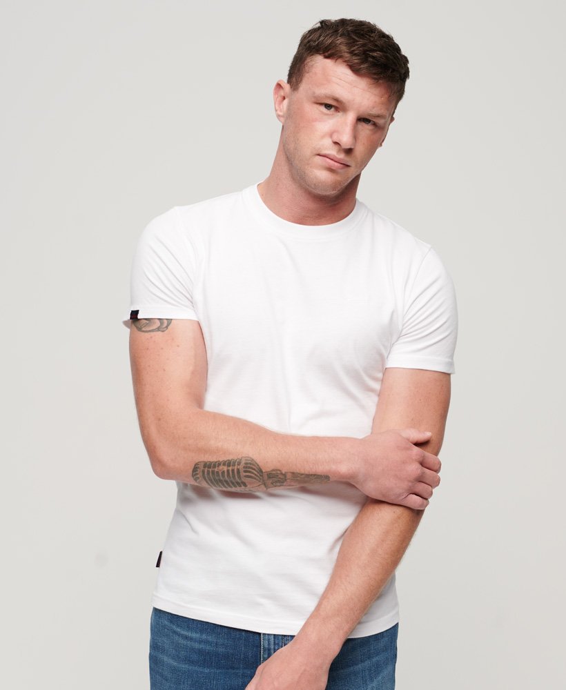 camiseta essential small logo em algodão orgânico na cor ÓpticaÓptica