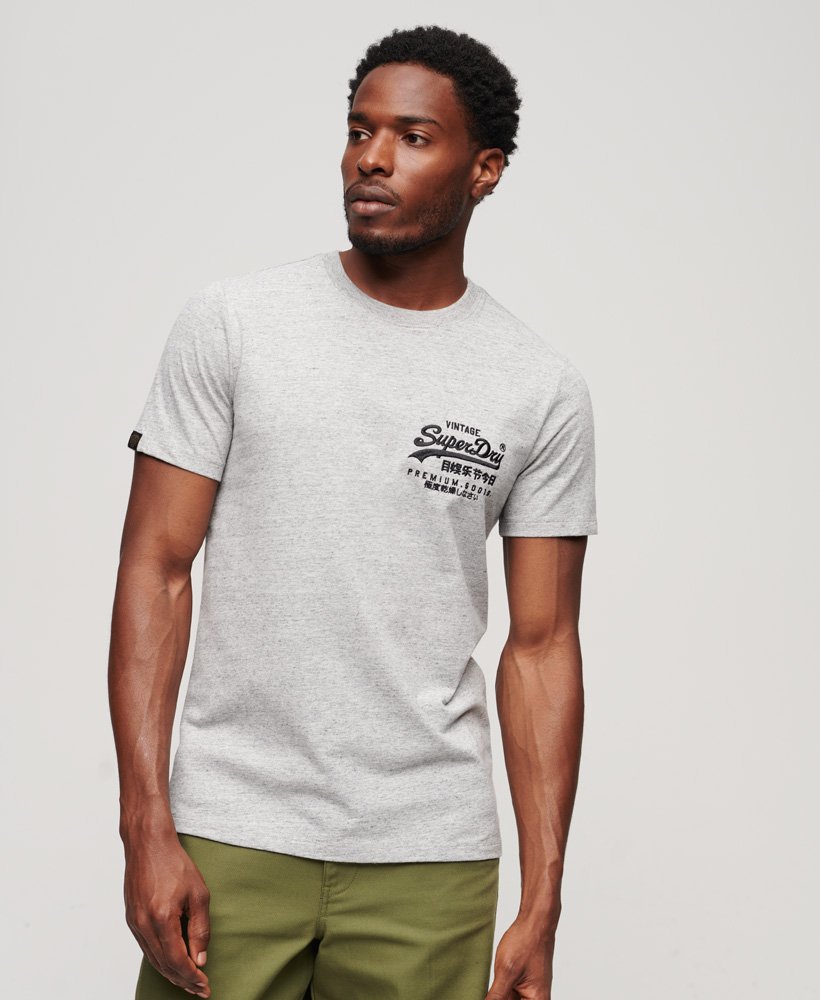 camiseta com estampa do ano novo chinês em cinza mesclado.