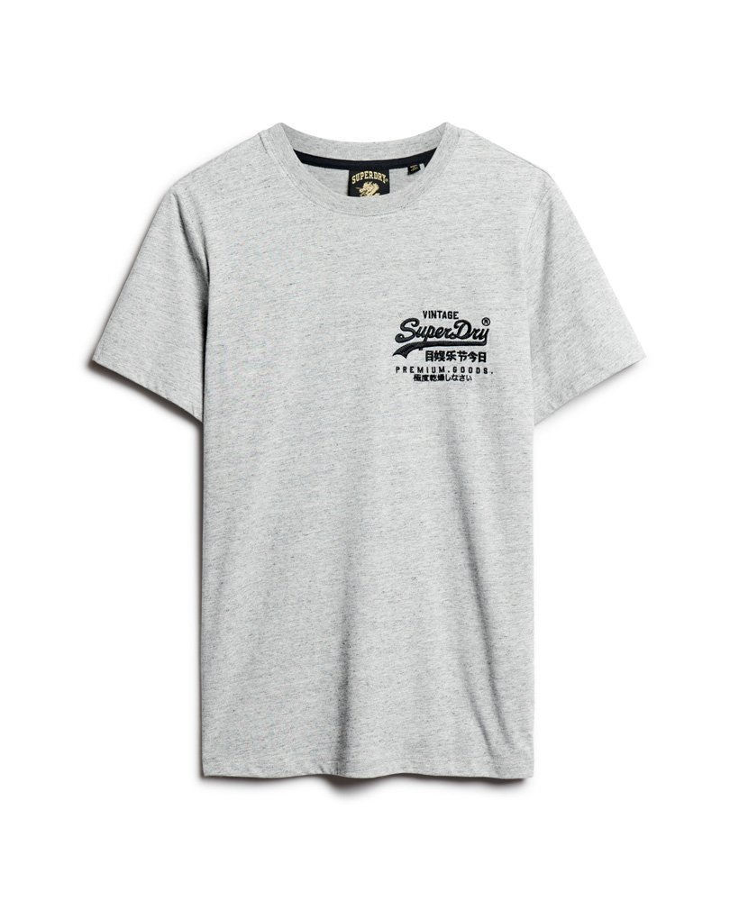 camiseta com estampa do ano novo chinês em cinza mesclado.