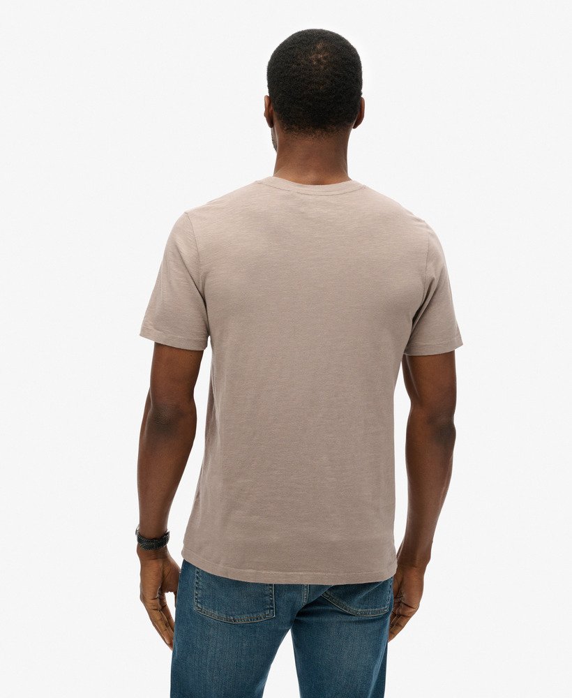 camiseta copper label workwear em tecido slub bege escuro