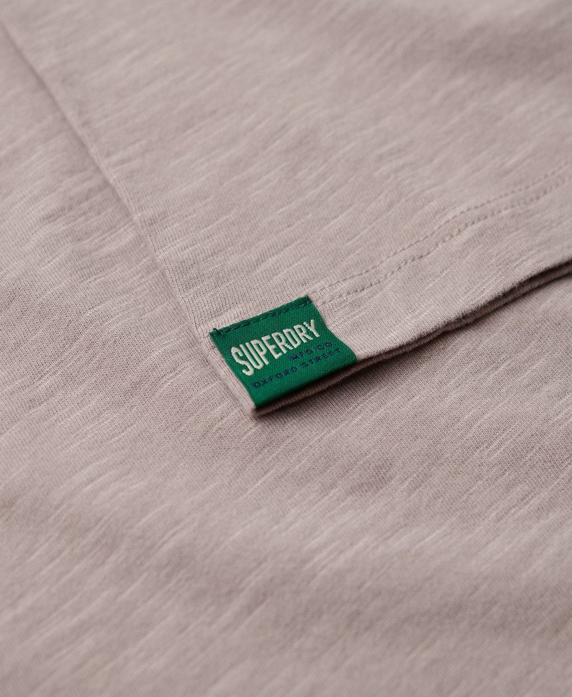 camiseta copper label workwear em tecido slub bege escuro
