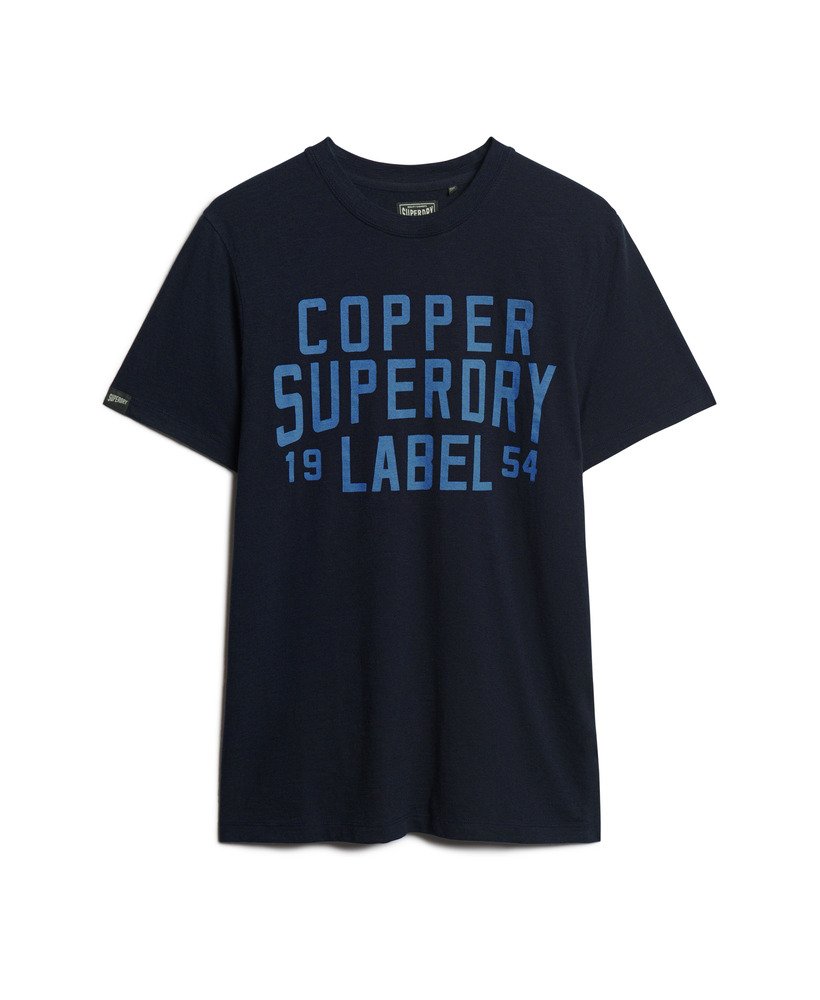 camiseta copper label workwear na cor eclipse navy slub