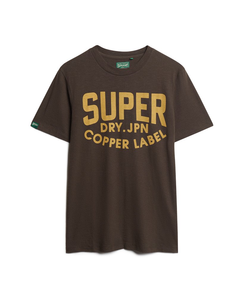 camiseta copper label workwear em tecido vintage black slub
